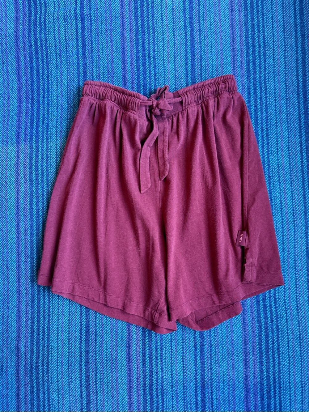Savage X Fenty Plum Elastic Drawstring Athletic Shorts